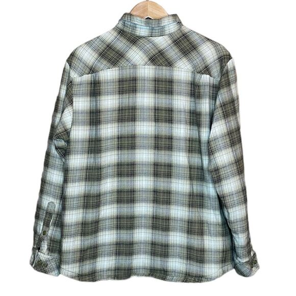 Columbia heavy thick fleece lined Flannel size Medium Wu tang vibe mens - Picture 2 of 4